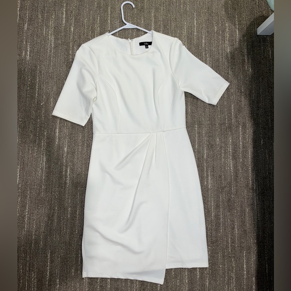 Lulus Westwood White Half-Sleeve Sheath Dress (Size L) - Picture 5 of 7